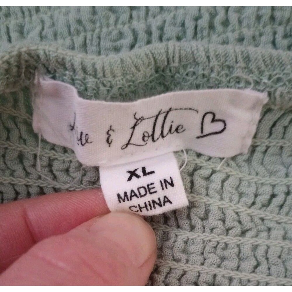 Liv & Lottie Mint Green Hi-Low Adjustable Spaghetti Strap Dress sz XL Juniors - Picture 9 of 10